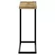 2883 Brown and Black Rectangular Accent Table