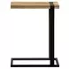 2883 Brown and Black Rectangular Accent Table