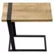 2883 Brown and Black Rectangular Accent Table