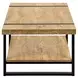 2884 Black and Brown Rectangular Coffee Table