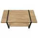 2884 Black and Brown Rectangular Coffee Table