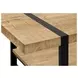 2884 Black and Brown Rectangular Coffee Table