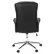7323 Black Upholstered Swivel Executive Office Chair