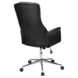 7323 Black Upholstered Swivel Executive Office Chair