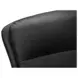 7323 Black Upholstered Swivel Executive Office Chair