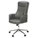 7375 Dark Gray Upholstered Swivel Executive Office Chair