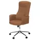 7378 Brown Upholstered Swivel Executive Office Chair