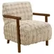 8343 Light Brown Upholstered Accent Chair