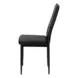1270 Black Upholstered Dining Chair Set of 2