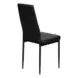 1270 Black Upholstered Dining Chair Set of 2
