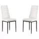1271 White Upholstered Dining Chair Set of 2