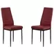 1274 Red Upholstered Dining Chair Set of 2