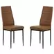 1275 Cognac Upholstered Dining Chair Set of 2