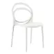 4005 White Outdoor Stacking Dining Chair Set of 4