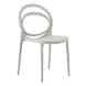 4006 Light Gray Outdoor Stacking Dining Chair Set of 4
