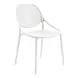 4015 White Outdoor Stacking Dining Chair Set of 4