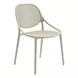 4017 Natural Taupe Outdoor Stacking Dining Chair Set of 4