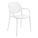 4020 White Outdoor Stacking Dining Chair Set of 4