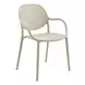 4022 Natural Taupe Outdoor Stacking Dining Chair Set of 4