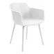 4025 White Outdoor Stacking Dining Chair Set of 4