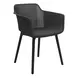 4029 Black Outdoor Stacking Dining Chair Set of 4