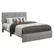 5900Q Gray Queen Upholstered Storage Platform Bed