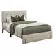 5901F Beige Full Upholstered Storage Platform Bed