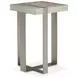 Tempo Larza and Satin Nickel Square Accent Table