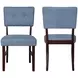 Tioga Blue Upholstered Dining Chair Set of 2