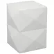 Malibu White 14" Square Side Table