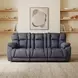Wild Card Charcoal 92" Zero Gravity Power Reclining Sofa with Power Headrest and USB Charging