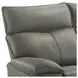 Murray Gray Leather 88" Reclining Sofa