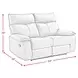 Murray Gray Leather 64" Reclining Loveseat