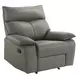 Murray Gray Leather Motion Recliner