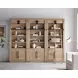 Willow Lane Brown 3 Piece Tall Bookcase with Ladder