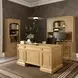 Winchester Natural Oak Credenza with Hutch
