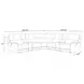 Easton Steamboat Quartz Leather 7 Piece Modular Zero Gravity Power Reclining Sectional with USB Charging