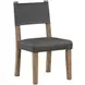 Aubrey Brown Strap Back Side Chair Set of 2