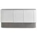 Monolith Ivory 3 Door Buffet with 1 Drawer and 3 Shelves