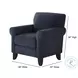 Bella Midnight 38" Rolled Arms Accent Chair