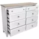 Windmill Harbour White Whisp and Sand 8 Drawer Dresser