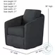 Daisey Halifax Coal Swivel Glider