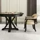 Rylie Black Captains Chair with Casters and Nailhead Trim