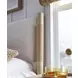 Sunset Cove Sanibel Brown and Cream California King Upholstered Panel Bed