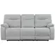 Chablis Mist Gray Reclining Living Room Set with USB Charging