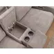Traxton Jasper Taupe 79" Zero Gravity Triple Power Reclining Loveseat with Tilt Console and USB Charging