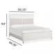 Whisperbay Sea Pearl and Driftwood King Upholstered Panel Bed