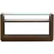 Sebastian Cinnamon Rectangular Glass Top Sofa Table