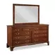 Belmont Heritage New Classic 9 Drawer Andover Dresser with Rectangular Landscape Mirror