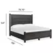 Foxrun Hollow Ravenwood Black King Panel Bed